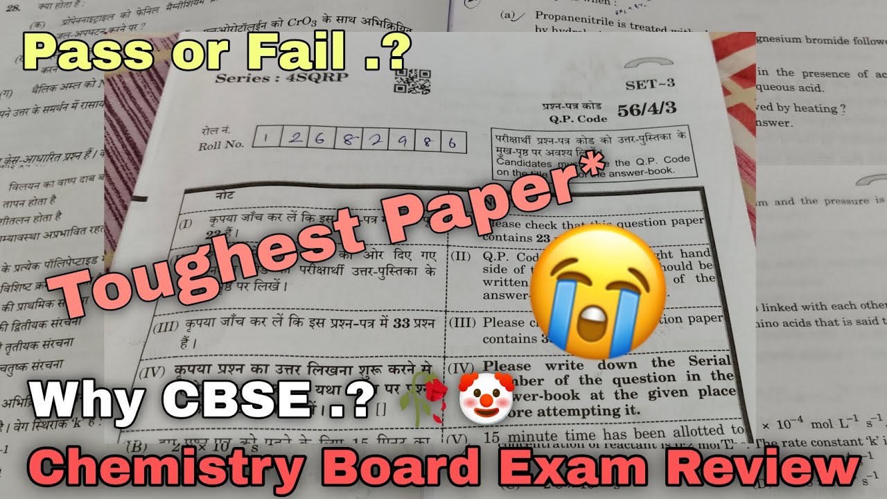 Why CBSE .? 🥀😭 | Chemistry Board Exam 2026 #class12 