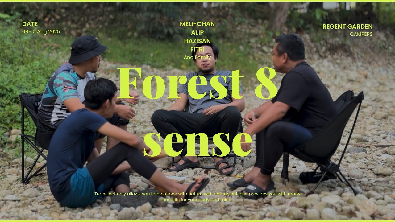 Ep2|Family camping|Forest 8 Sense Tanjung Malim|ASMR|Regent Garden Campers|Mandi Sungai