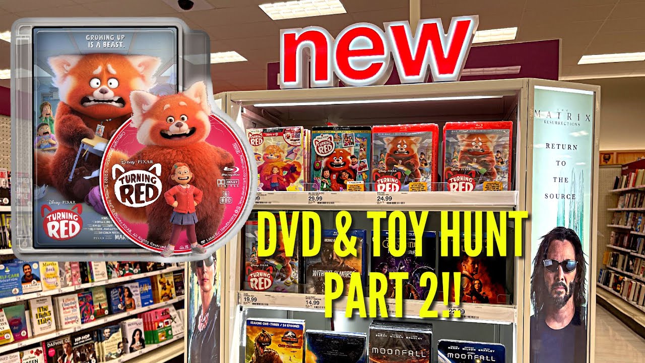 Turning Red DVD & Toy Hunt Part 2! Turning Red Unboxing, Sonic The Hedgehog 2, Super Mario finds!