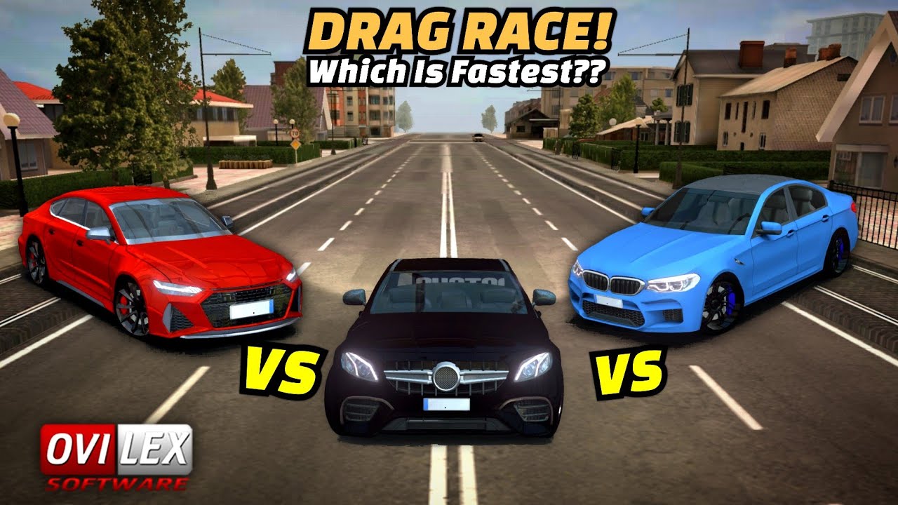 Driving School Sim DRAG RACE! - Large Sedans (Audi BMW Merc Porsche Tesla & More) Which Car To Buy??