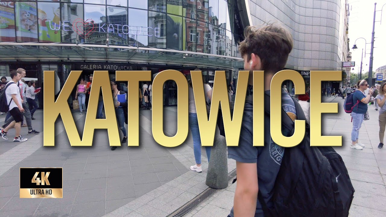 Katowice | Wiosna 2022 | Spacer po Katowicach | Binaural Audio 🎧 [4k]