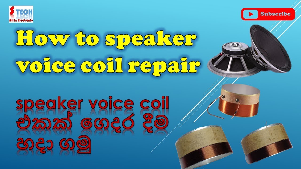 how to repair speaker coil How To Make Speaker Voice coil