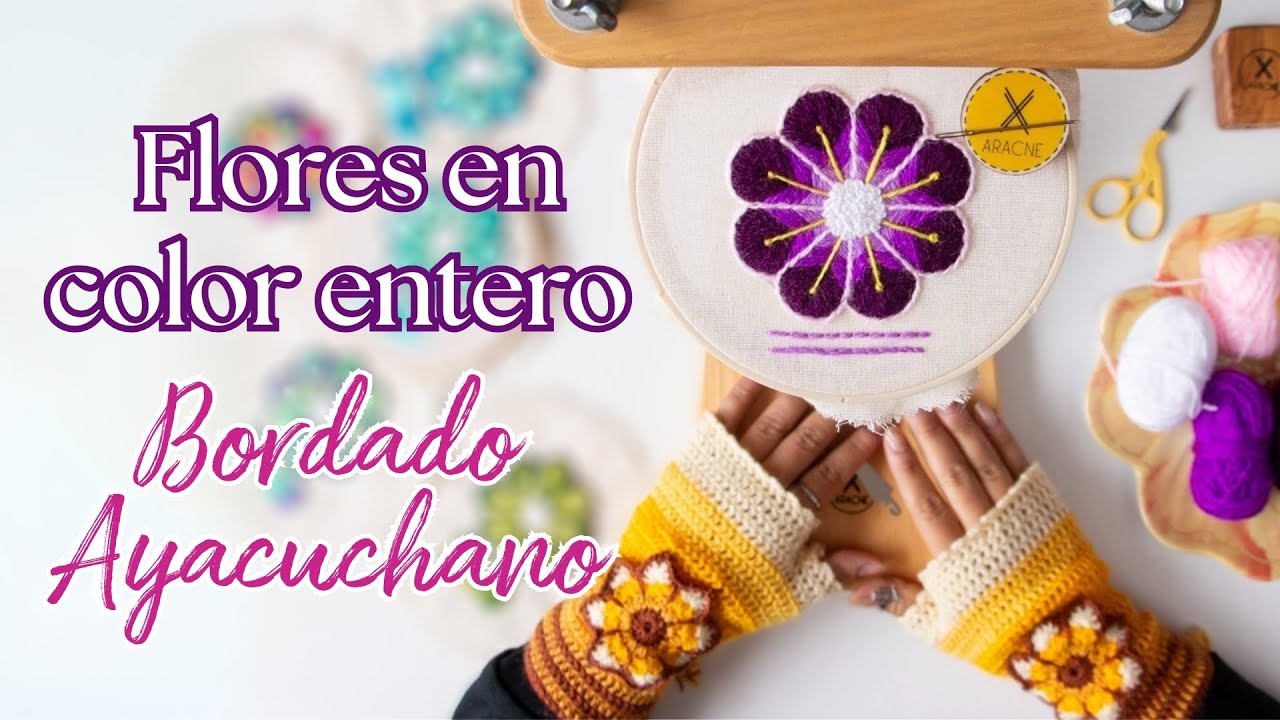 Introducción al BORDADO AYACUCHANO usando LANAS DE COLOR ENTERO