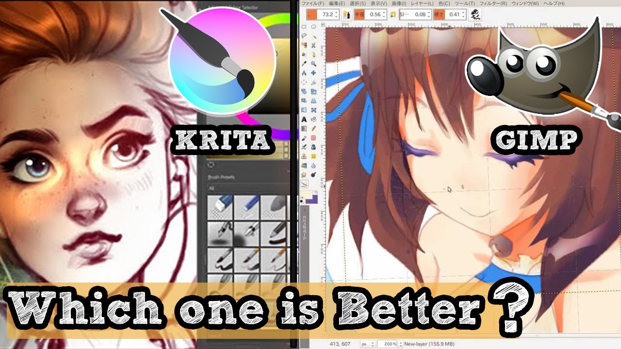 GIMP или Krita что лучше?
