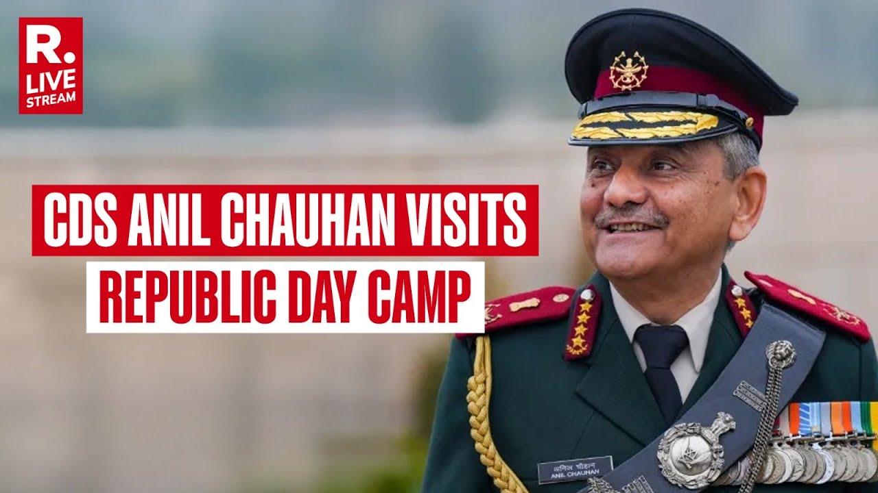 CDS General LIVE: CDS Anil Chauhan Reviews 'Guard of Honour’ By Cadets At NCC Republic Day Camp 2026