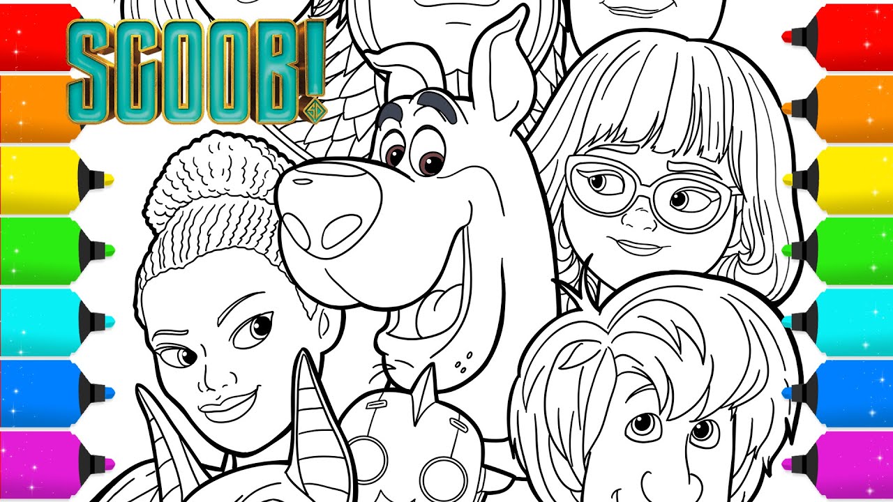 Digital Drawing and Coloring Scooby Doo Coloring Pages-Timelapse