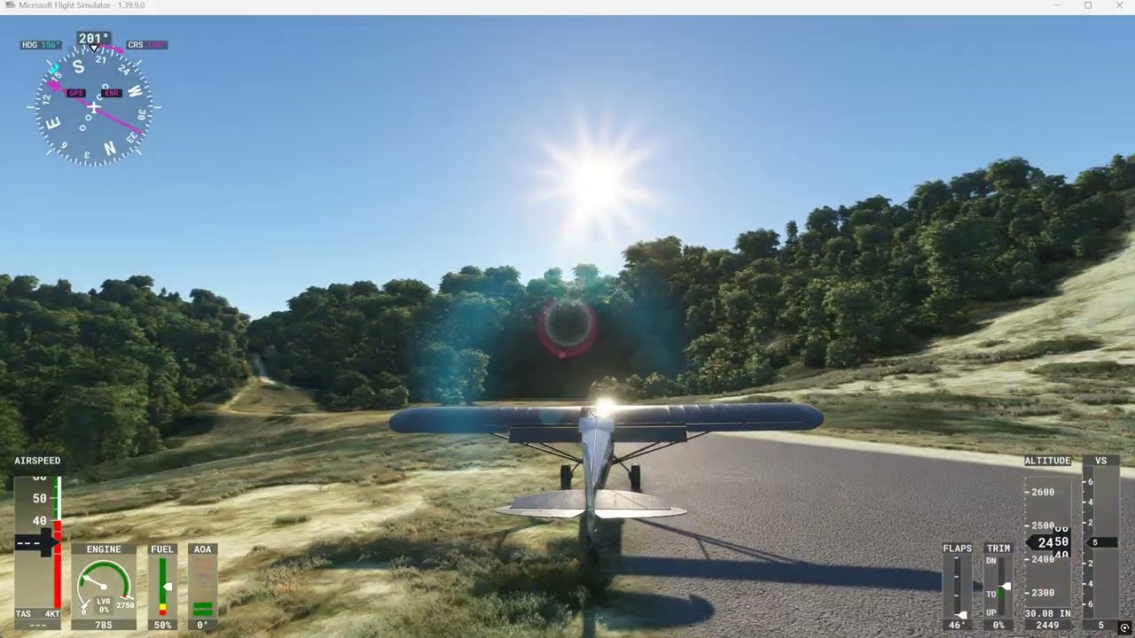 X Cub Flies into the Carmel Valley for a picnic.