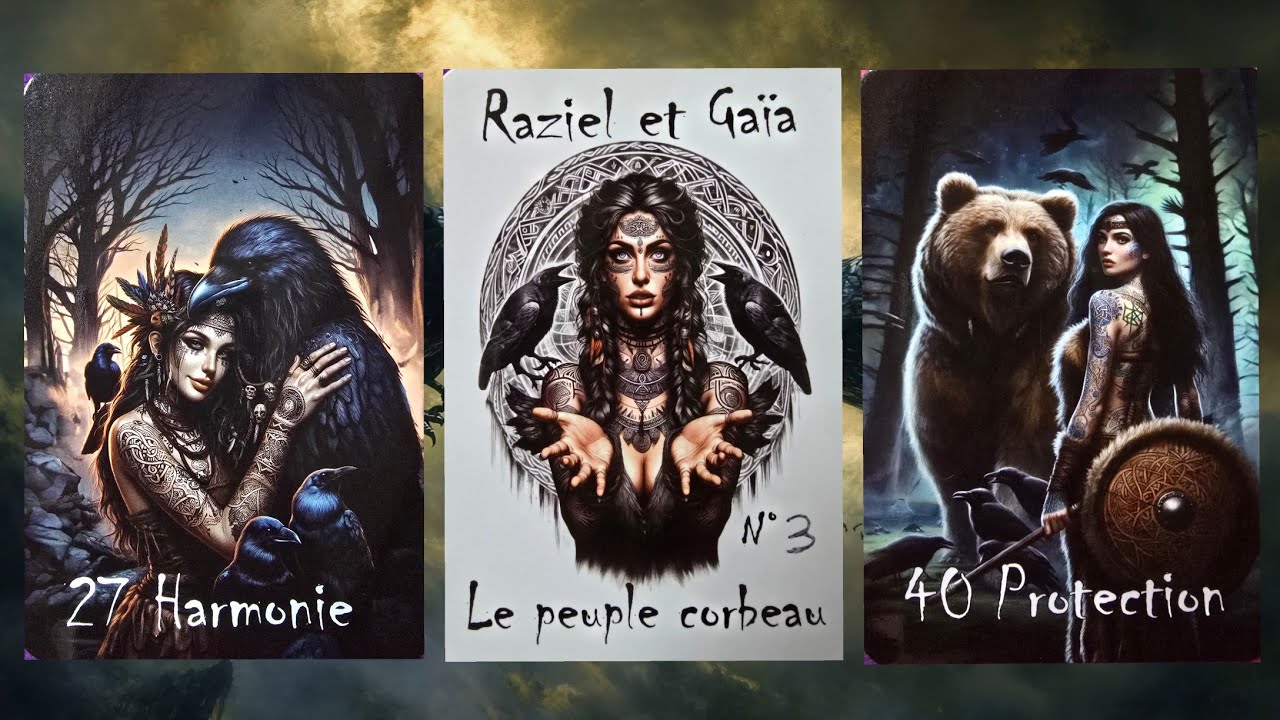 🐦‍⬛ L'oracle Le peuple corbeau de @Raziel & Gaïa & exemple du tirage du corbeau ( Shadow work )🐦‍⬛