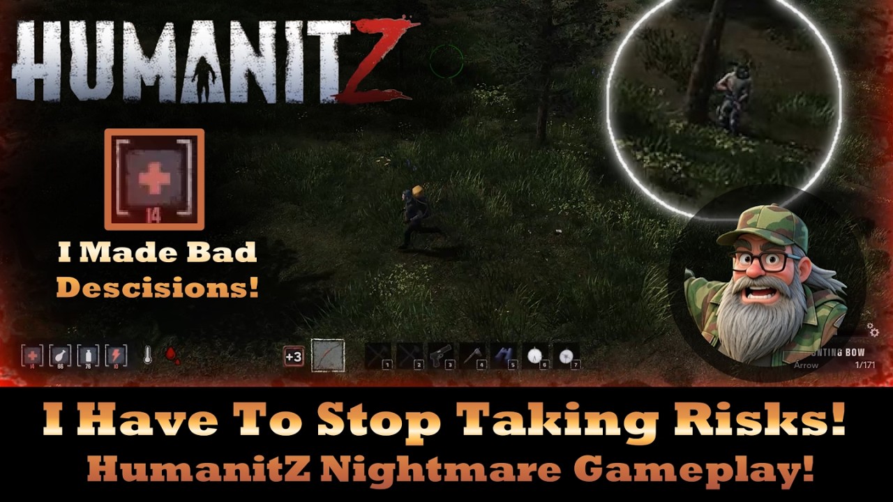 You Can't Afford Mistakes On Permadeath! HumanitZ Nightmare Gameplay!