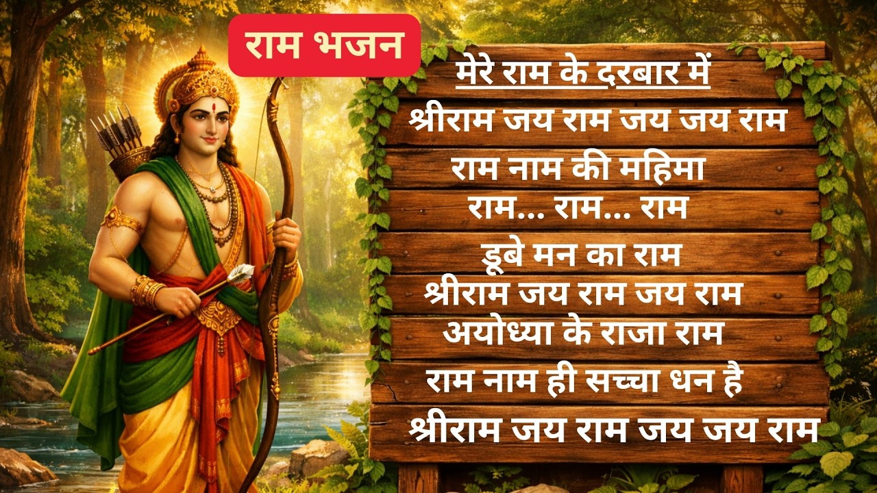 🚩 मेरे राम के दरबार में | श्रीराम जय राम जय जय राम | Top 9 राम भजन | सुबह-शाम सुनने वाला मधुर भजन 🚩