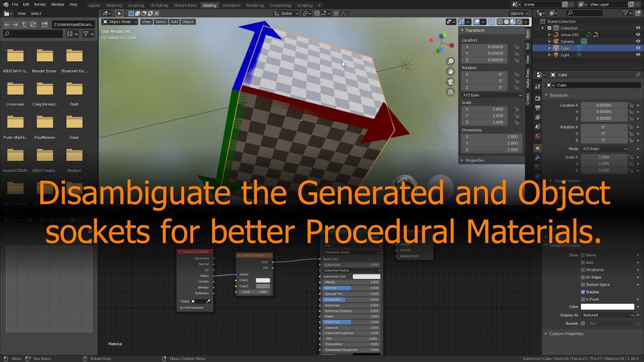 Blender Texture Coordinate Fundamentals: Generated vs Object