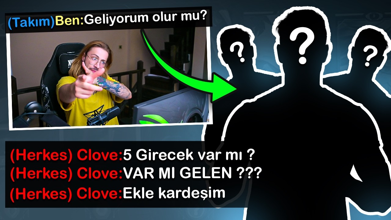 DM'den RASTGELE bir TAKIMA girip, RANKED ATTIM! | Valorant
