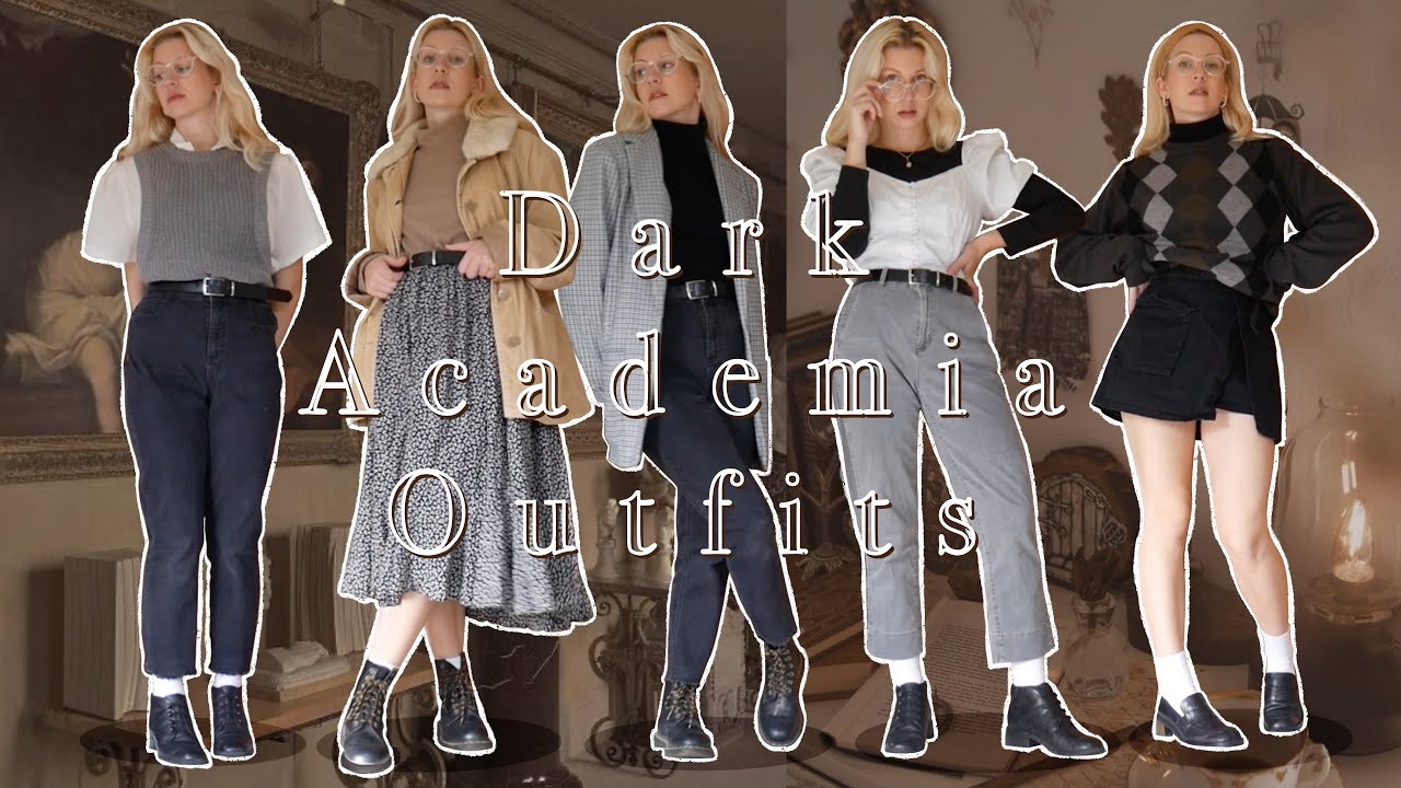 10+ Dark Academia Outfit Ideas☕🕯🗝 | vintage, preppy, aesthetic fall outfits