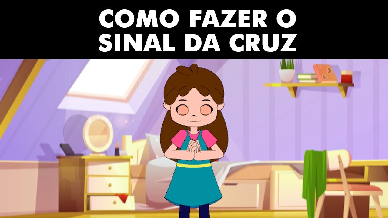 Como Fazer o Sinal da Cruz – Desenho Animado Católico