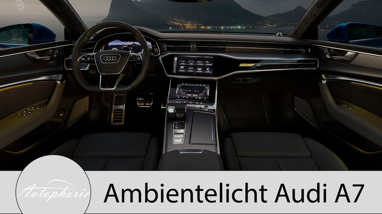 Ambientelicht im Audi A7 Sportback - Kontur-Ambiente-Lichtpaket - Autophorie