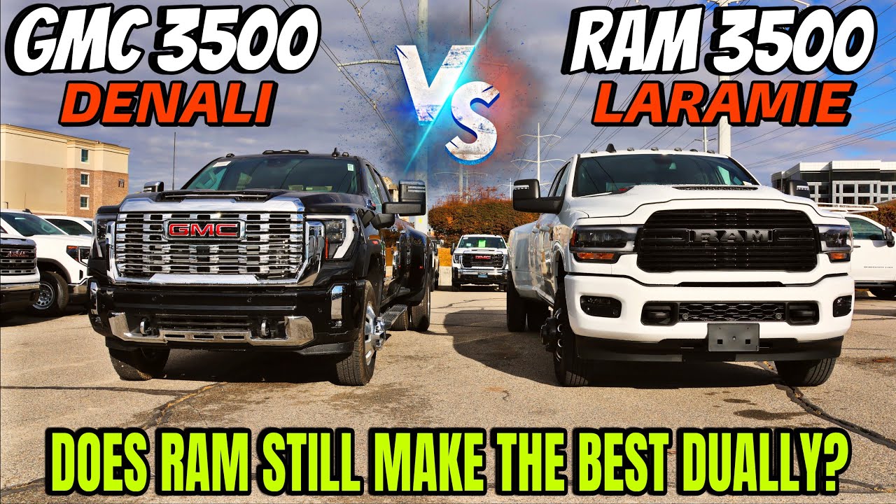 2024 RAM 3500 Laramie VS GMC Sierra 3500 Denali: Who Has The Better 1 Ton Dually?