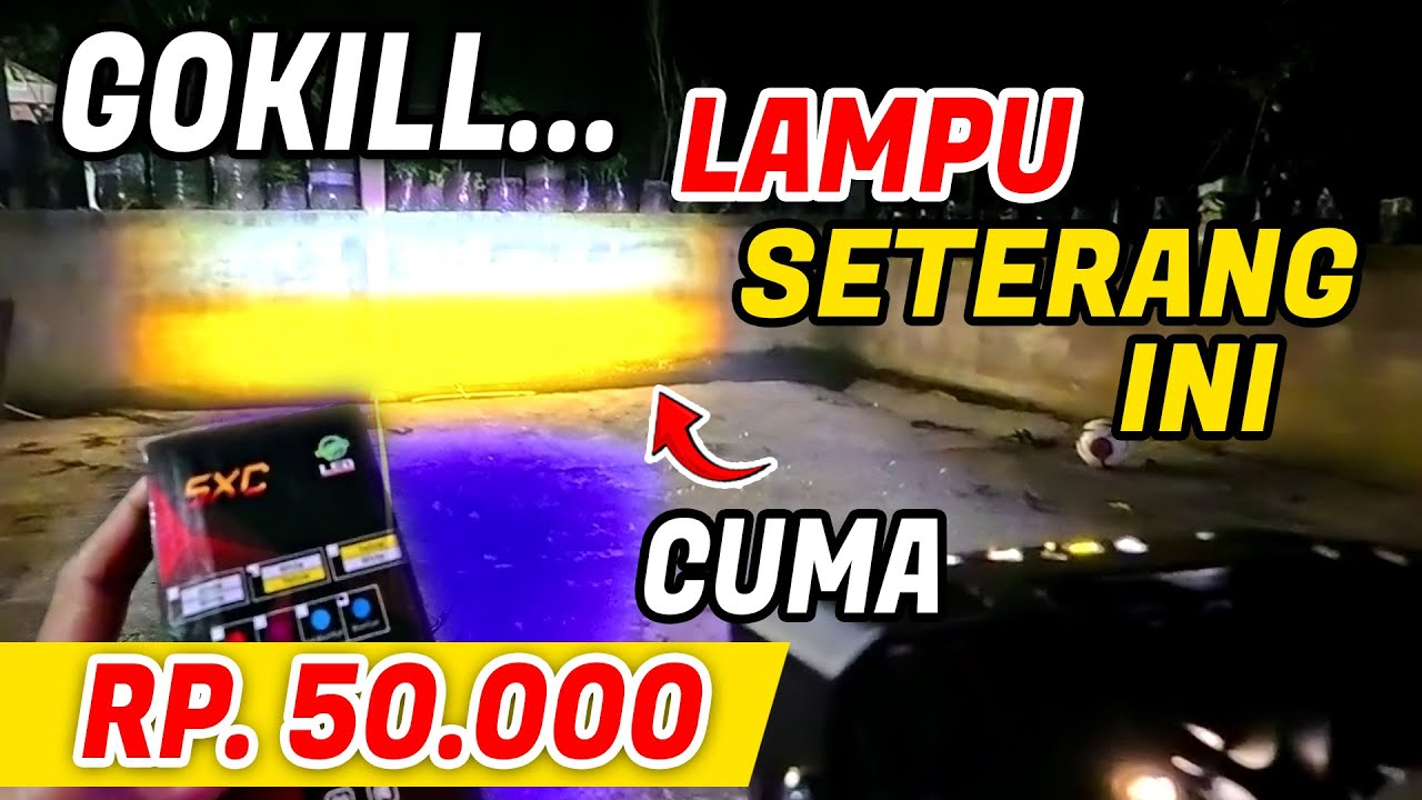 Review Lampu Tembak SQL 3 Mata SXC - Lampu Tembak Murah Terang