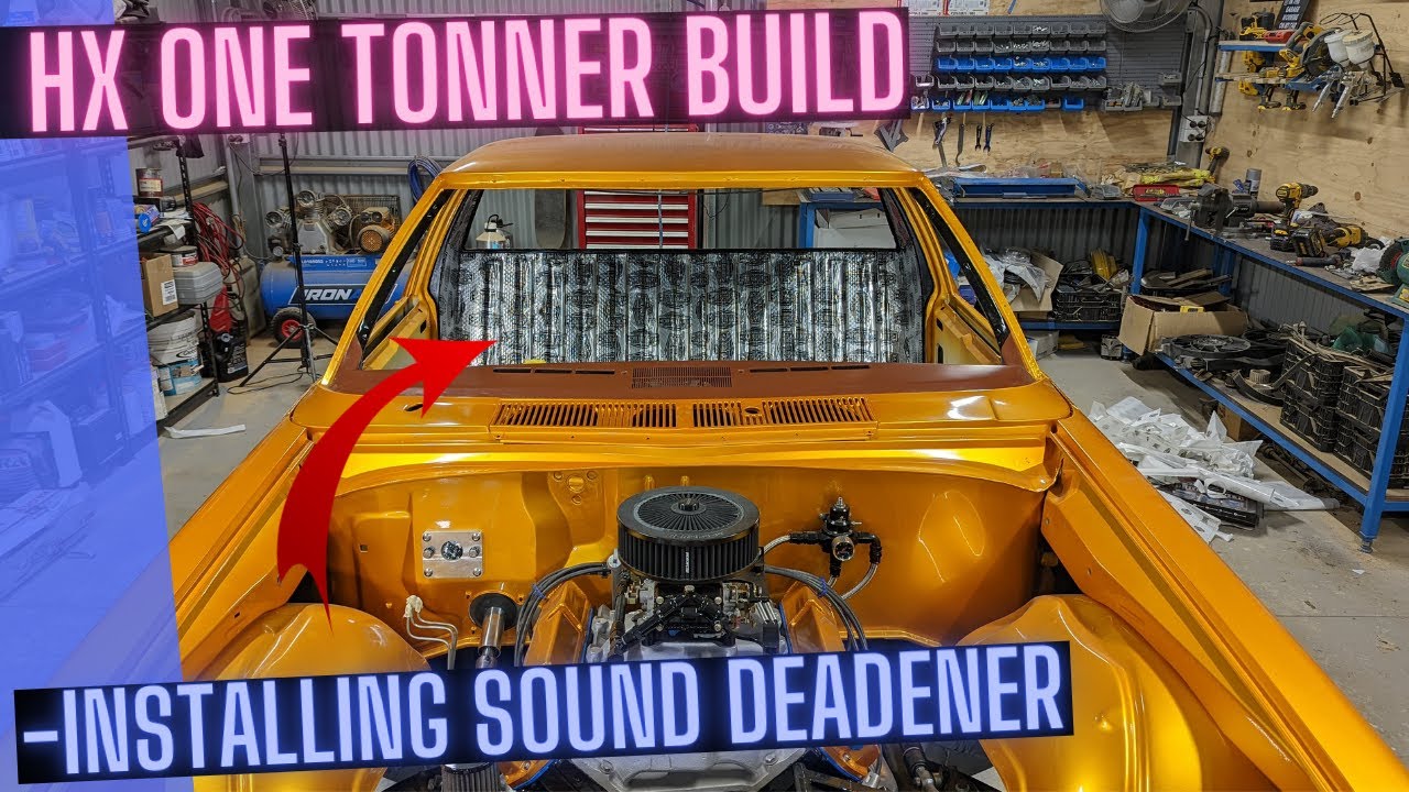 Installing sound deadener / Painting Interior with KBS  - HX One Tonner Build