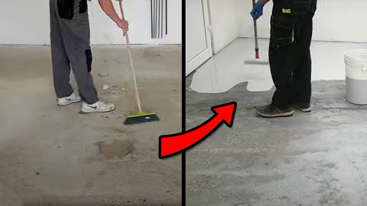 How To Epoxy Coat Your Garage Floor - DIY