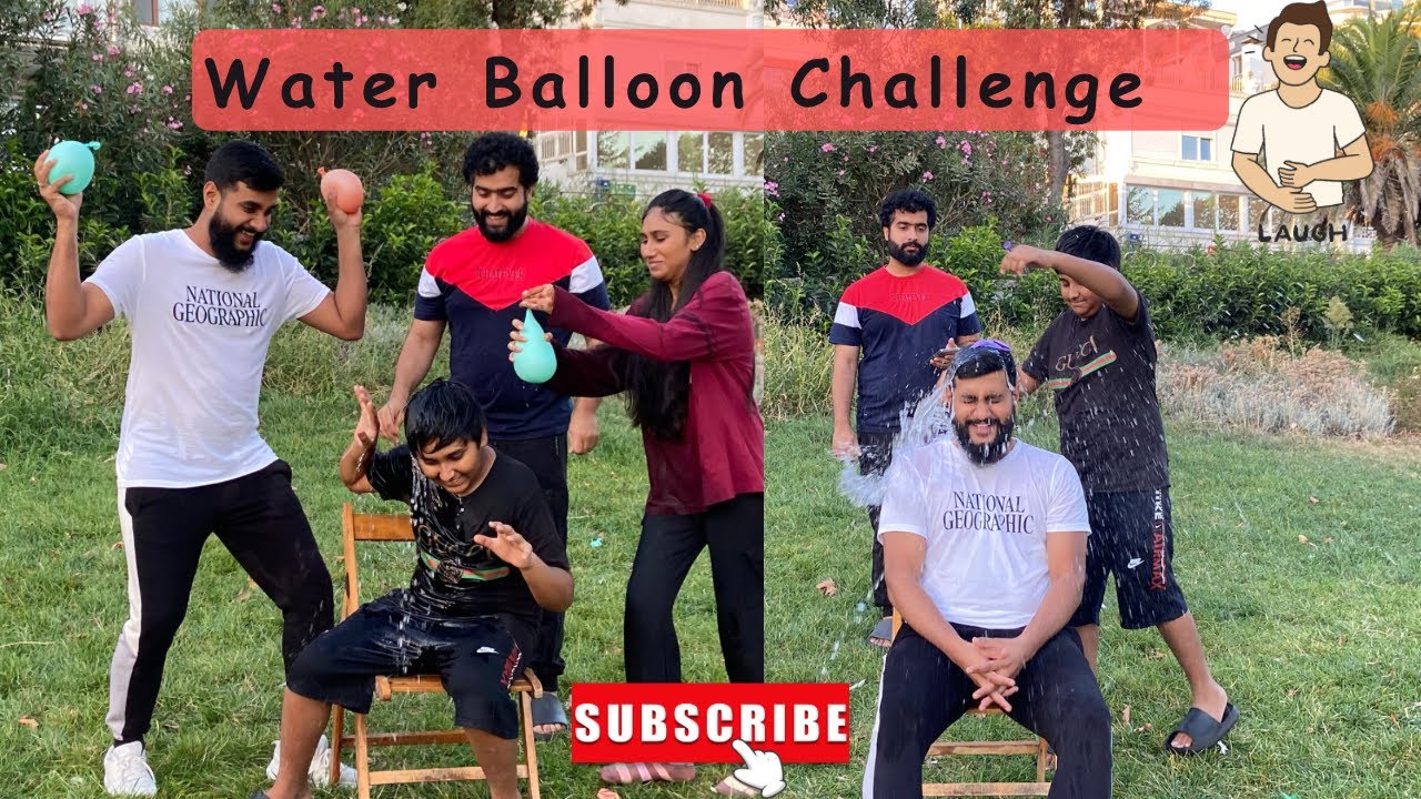 Water Balloon Challenge | Guess The Song Or Lyrics | Who Won?🤓| Prank With Bazan😂 | Fun Vlog 🇹🇷