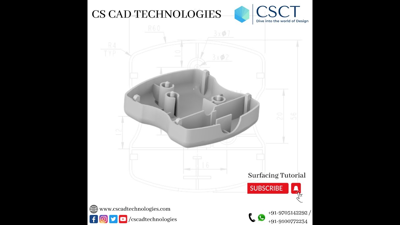 CATIA Surfacing | CATIA V5 | Plastic Cover Tutorial | Snap Fit | Surfacing Tutorial | Join | Fillet