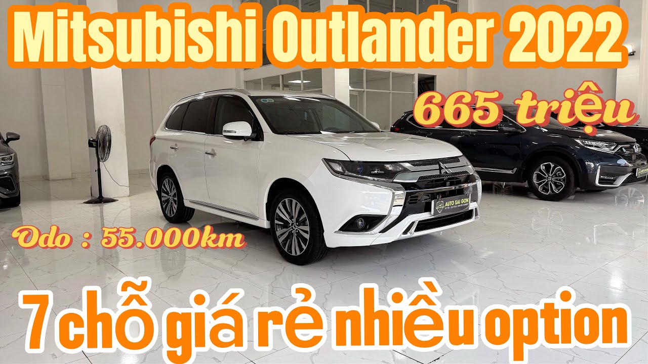 Cập nhật giá giảm Mitsubishi Outlander 2022 lăn bánh 55.000km giá rẻ nhiều Option #outlander 