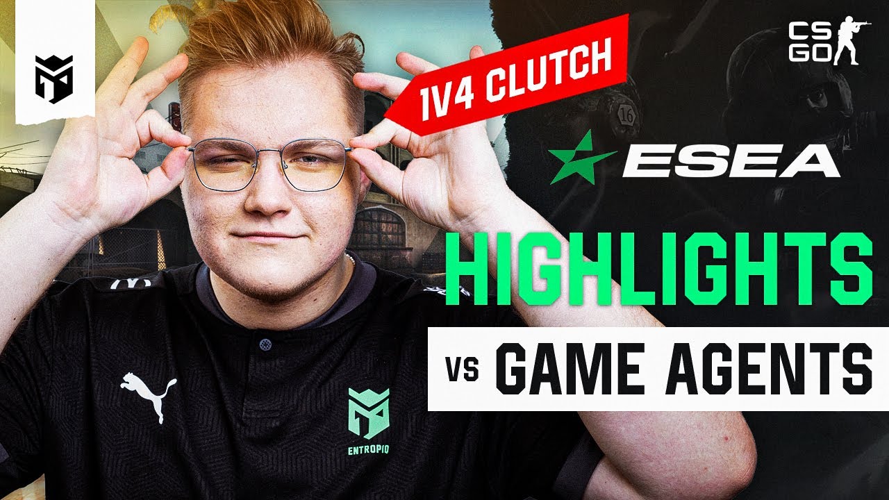 Hones 1v4, Saves the Day! | CS:GO ESEA Playoff vs Game Agents