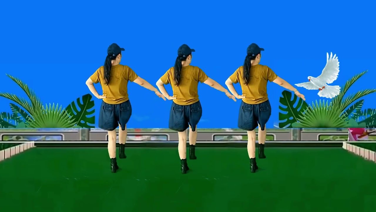 怀旧金曲广场舞《情依旧梦难圆》背面带跳，唯美水兵舞，时尚大气