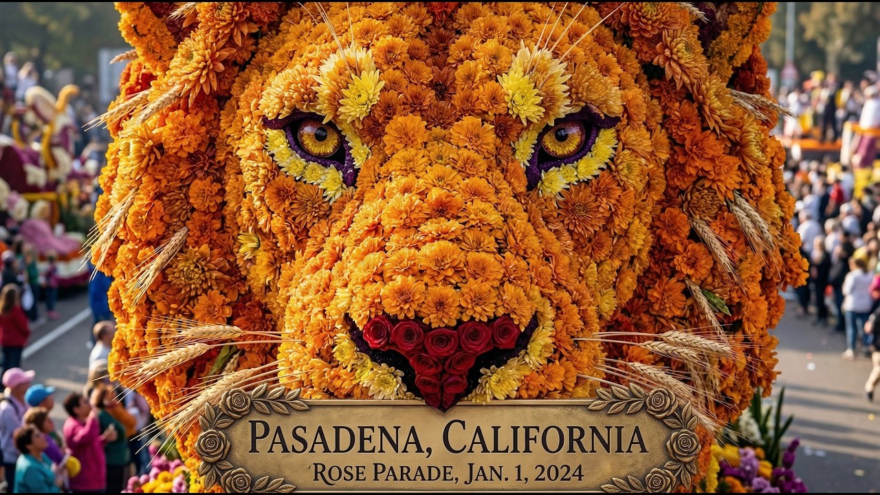 Giant Flower Floats Up Close 🌹 Stunning Details You’ve Never Seen