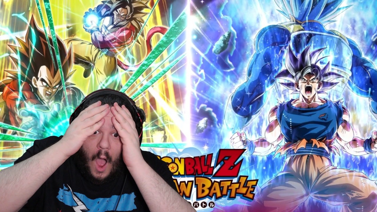 REACTION a TAG LR GOKU SSJ4 + VEGETA e TAG LR GOKU MUI + VEGETA SSBE 11TH ANNIVERSARY DOKKAN BATTLE