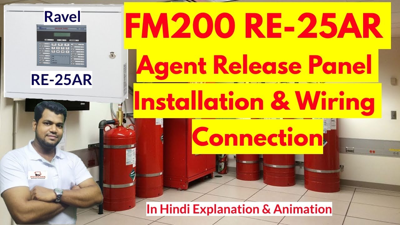 FM200 System | Ravel RE-25AR Gas Release Panel Installation & Wiring Connection In Hindi | Ansari29