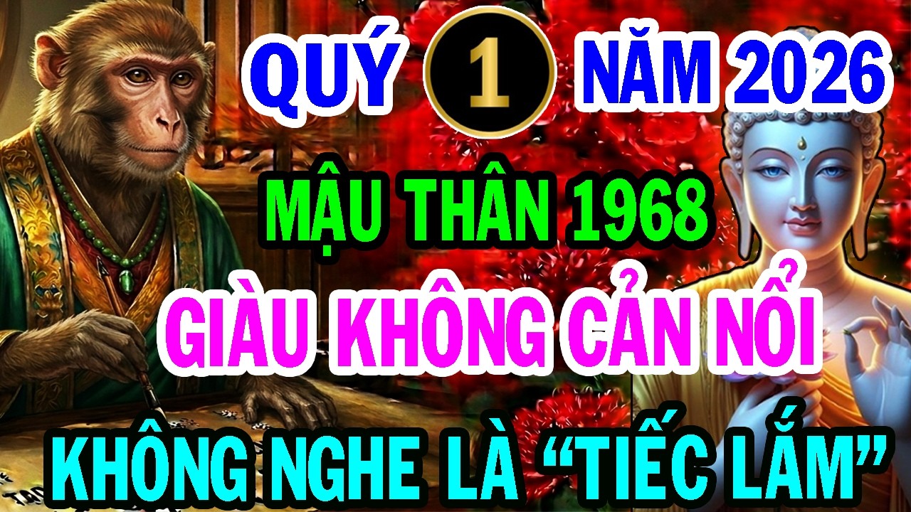 Bí Ẩn Trời Định Vận Mệnh Mậu Thân 1968, 3 Tháng Đầu Năm Thần Tài Cho Lộc, Giàu Nứt Đố Đổ Vách.
