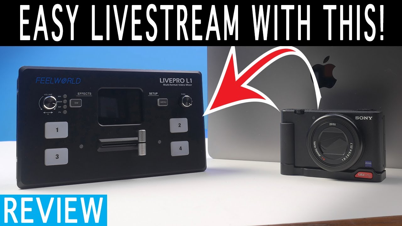 Feelworld LivePRO L1 Review | Simple Live Streaming Solution with OBS | 4 HDMI Inputs