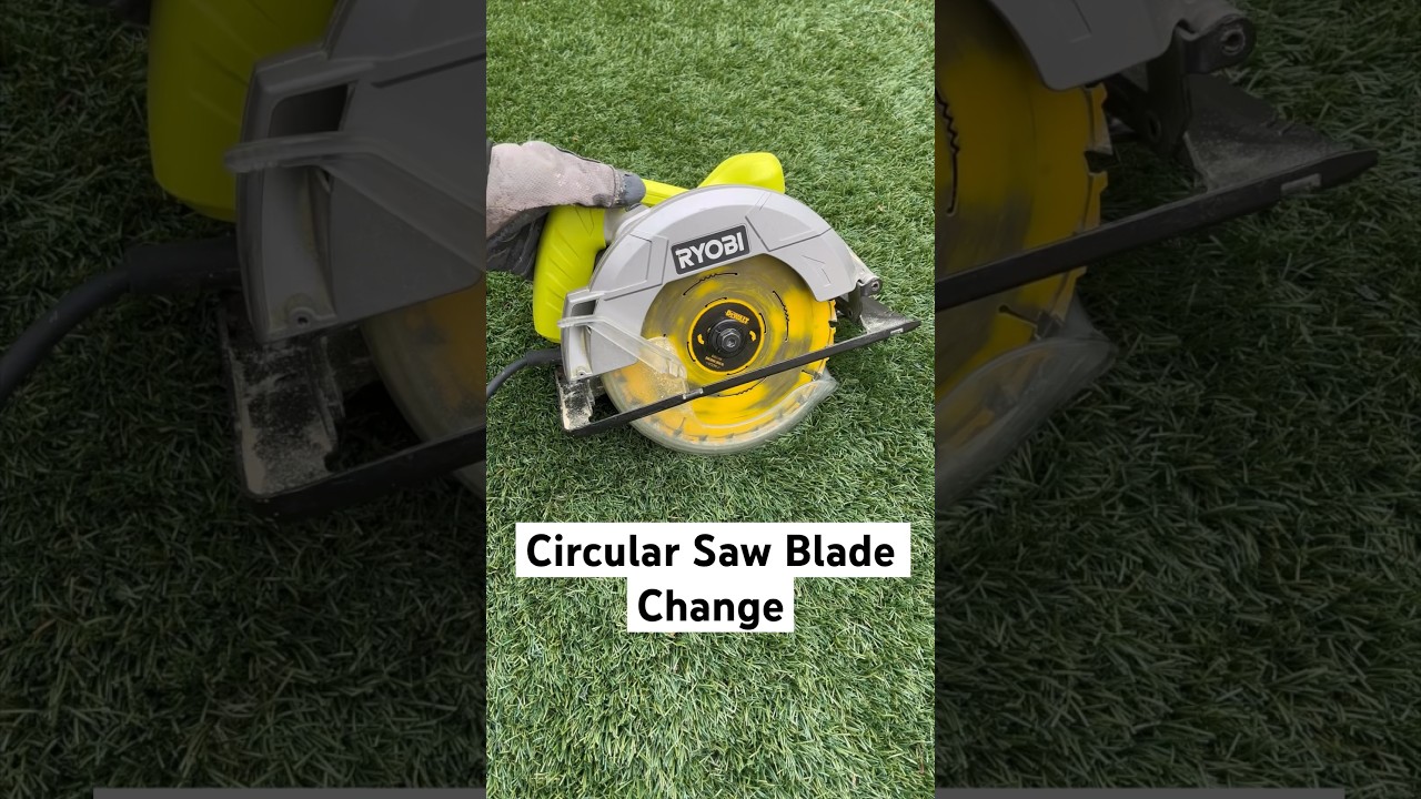 Ryobi Circular Saw Blade Change | How to Change Blades on Buzz Saw #diy #ryobi #circularsaw