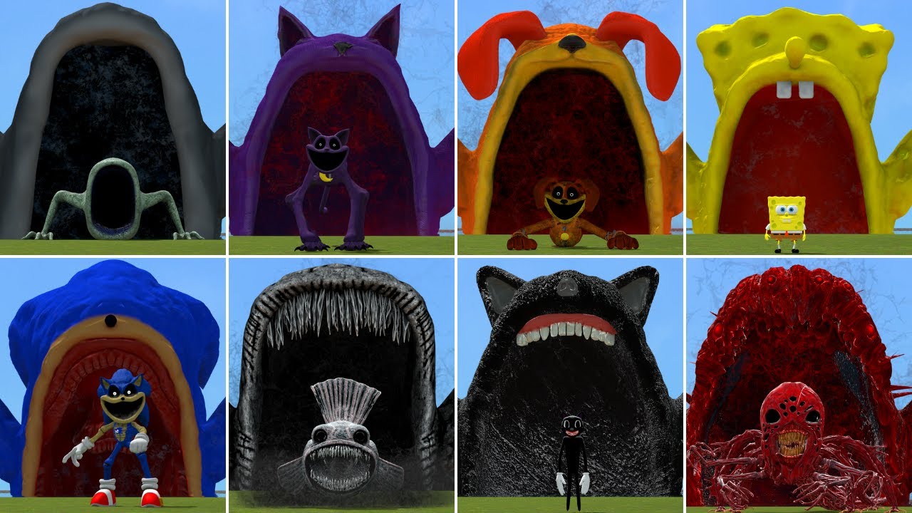 All New Sea Monster Family & Their Originals In Garry's Mod