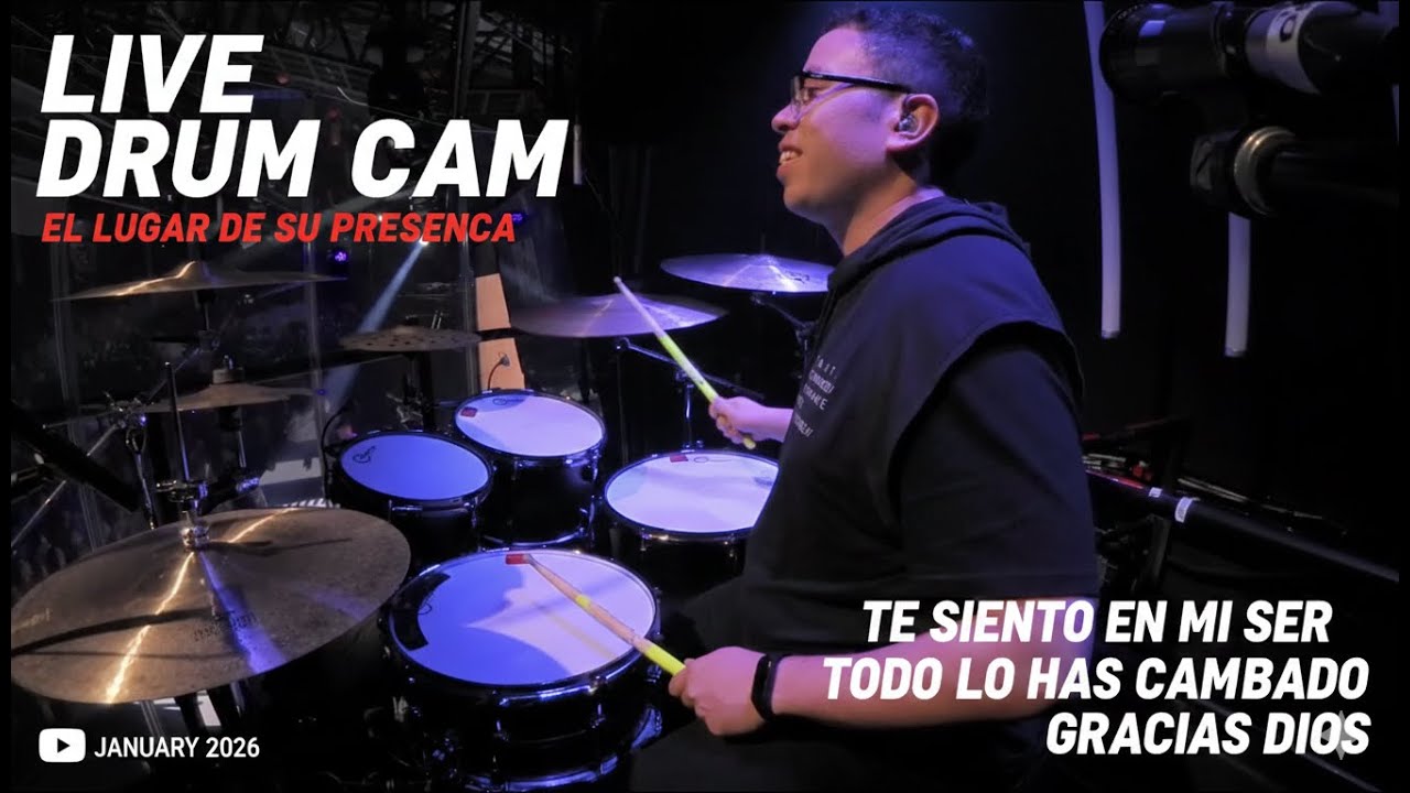 Así se vive la batería en Su Presencia: Te siento en mi ser + Todo lo has cambiado + Gracias Dios