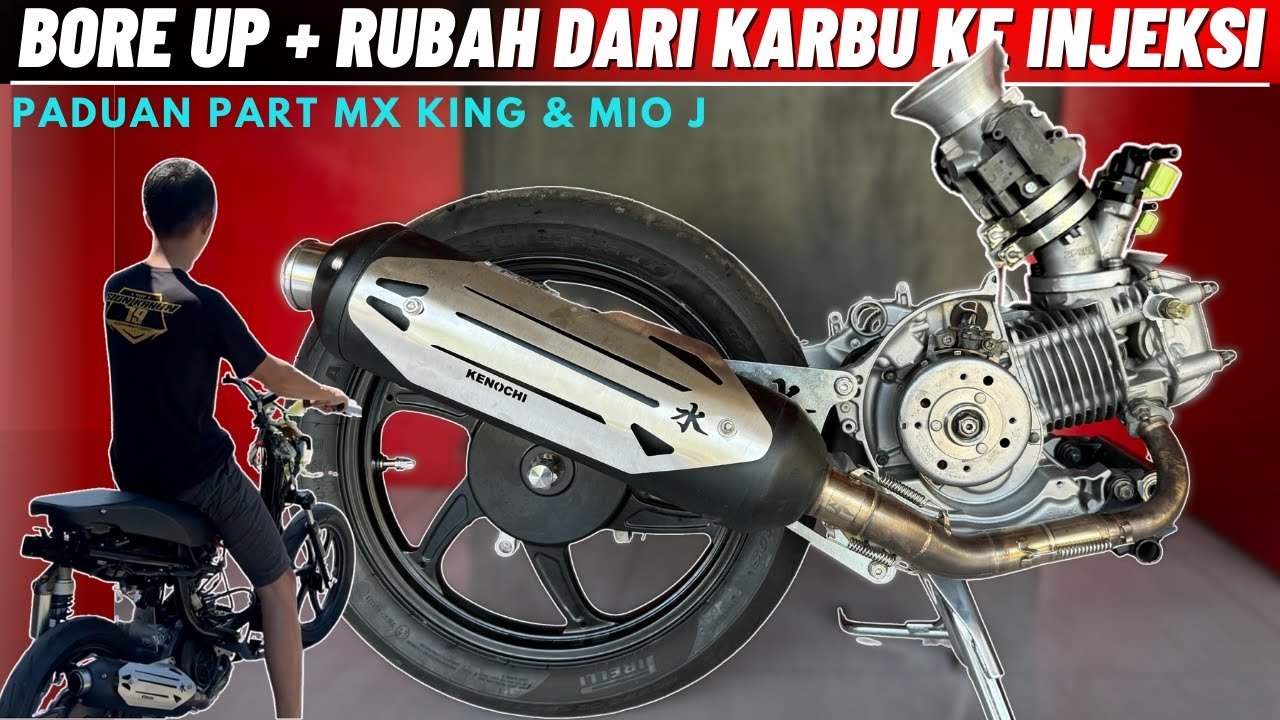 MIO KARBU CONVERT KE INJEKSI + BORE UP 150CC HARIAN