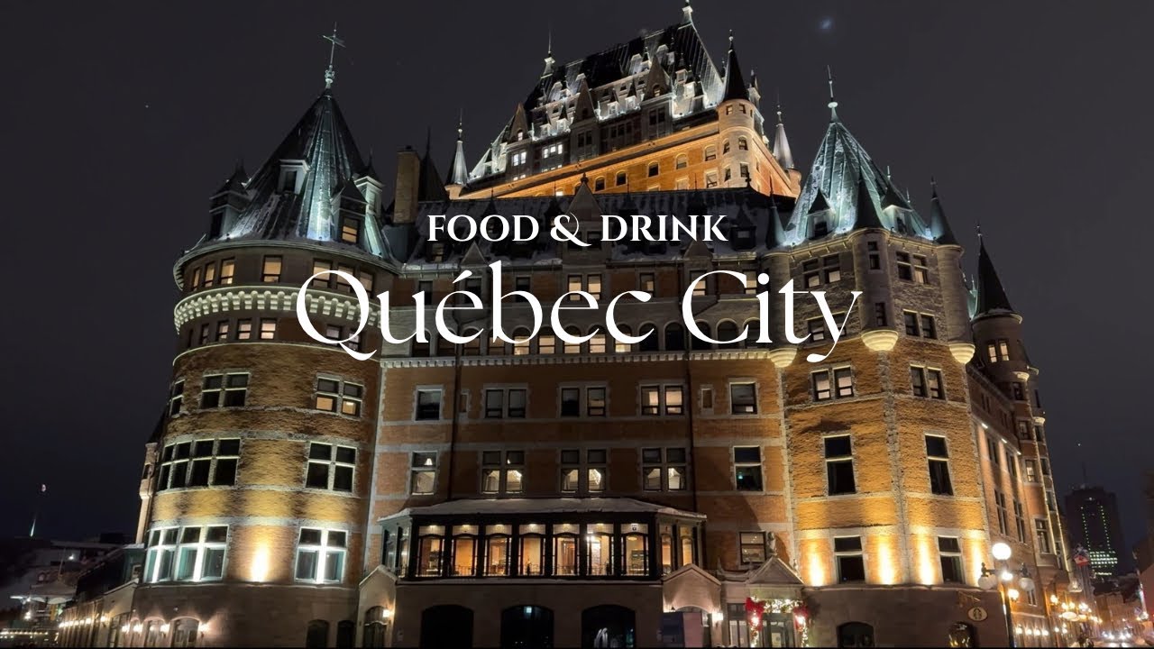5 days in QUEBEC CITY | FOOD TOUR | restaurants, bars, cafes, shops | winter | vlog