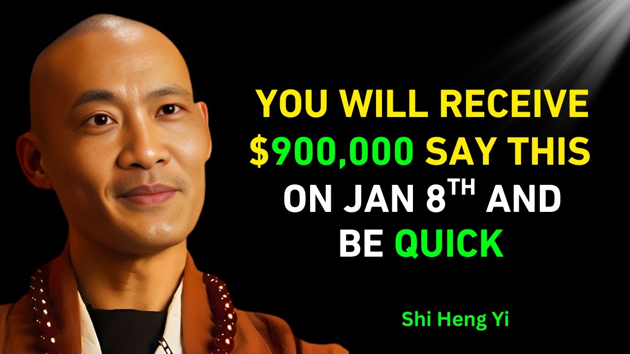 The 60 Second PRAYER SECRET That Brings INCOME in 24 Hours On JANURAY 8 | Shi Heng Yi