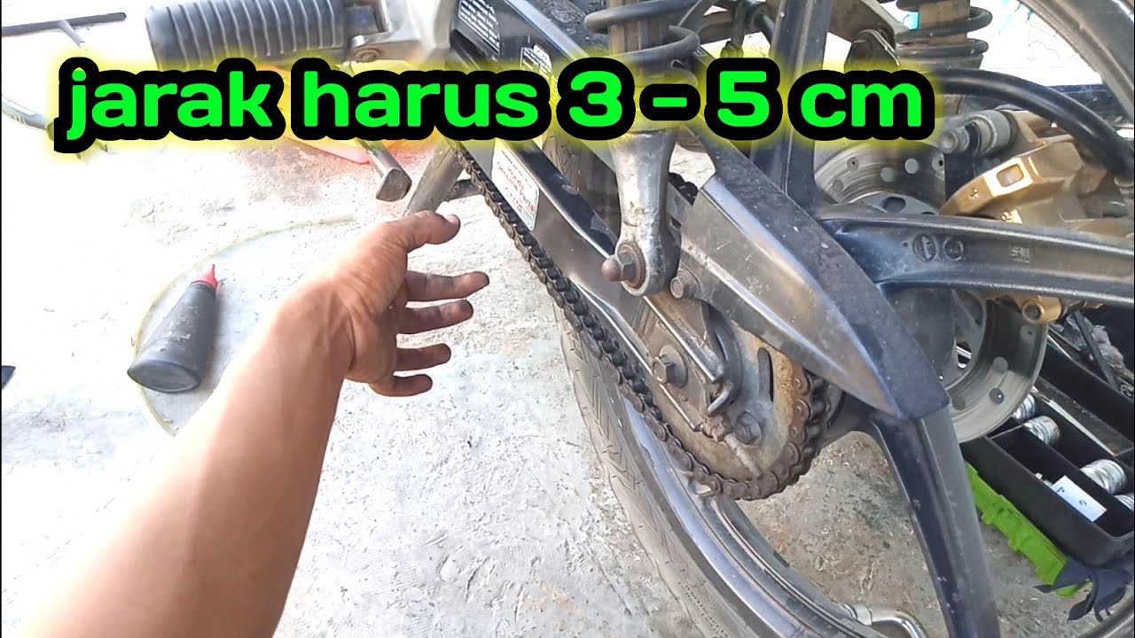 cara menyetel rantai motor Supra x 125 dengan benar | menyetel rantai