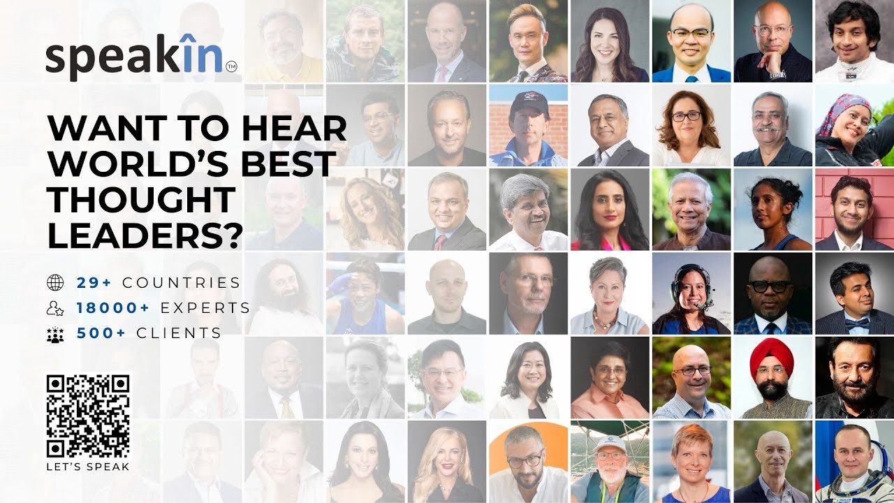 Book World-Class Speakers for Your Events on SpeakIn &ndash; World's Largest Speaker Network