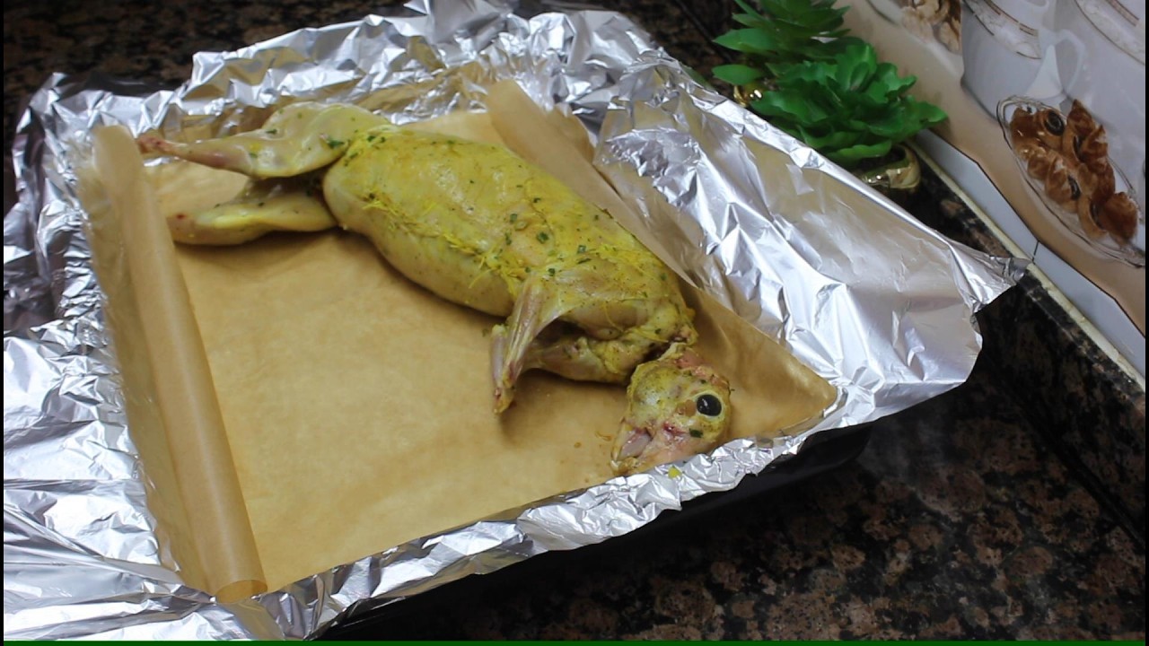 Запеченный в духовке кролик с восхитительной начинкой 🔥 Вкус, одновременно сладкий и соленый, вы ...