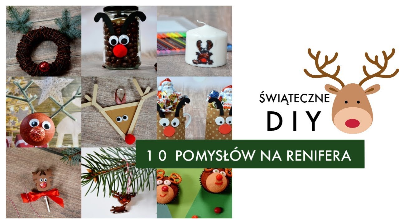 Świąteczne DIY, czyli 10 pomysłów na renifera #mamawdomu