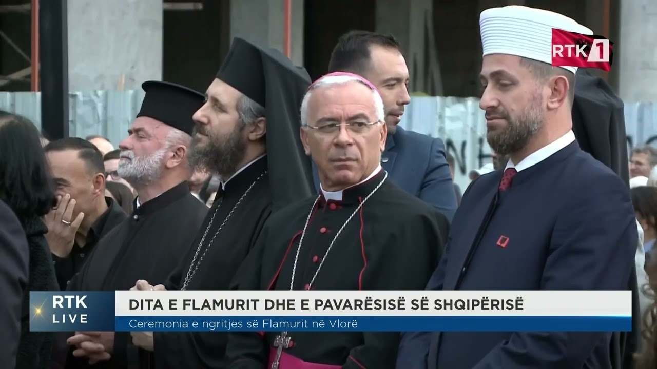 Ceremonia e ngritjes së flamurit në Vlorë 28.11.2024