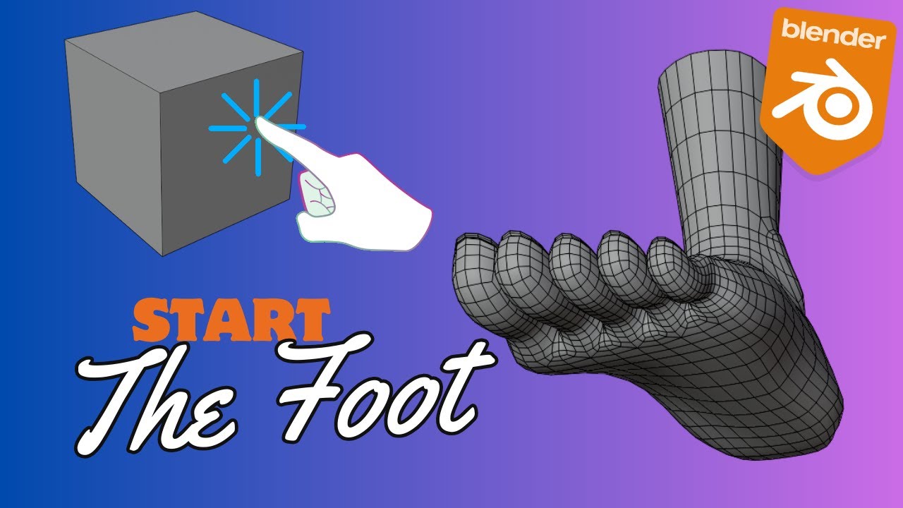 How to make a foot in Blender 3D