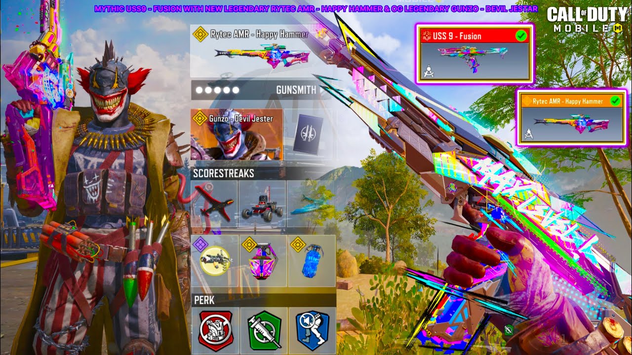 Mythic USS 9 & New Legendary Rytec AMR looks perfect with OG Legendary Gunzo to demolish all in CODM