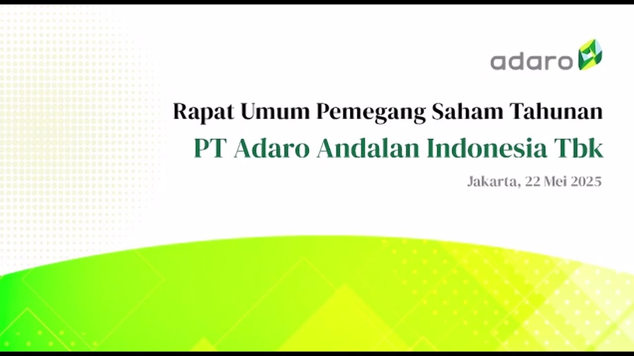 RUPS AADI - Adaro Andalan Indonesia Tbk. 2025