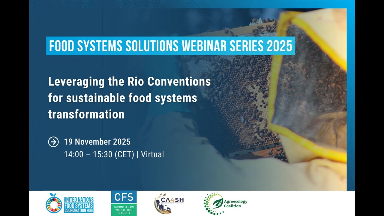 Food Systems Solutions Webinar 2025 | Leveraging the Rio Conventions