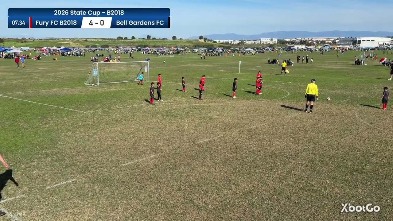 SOCAL State Cup 2026 B2018 Classic Cup Bracket J Game 3 1/25/26 Fury FC B2018 vs Bell Gardens FC
