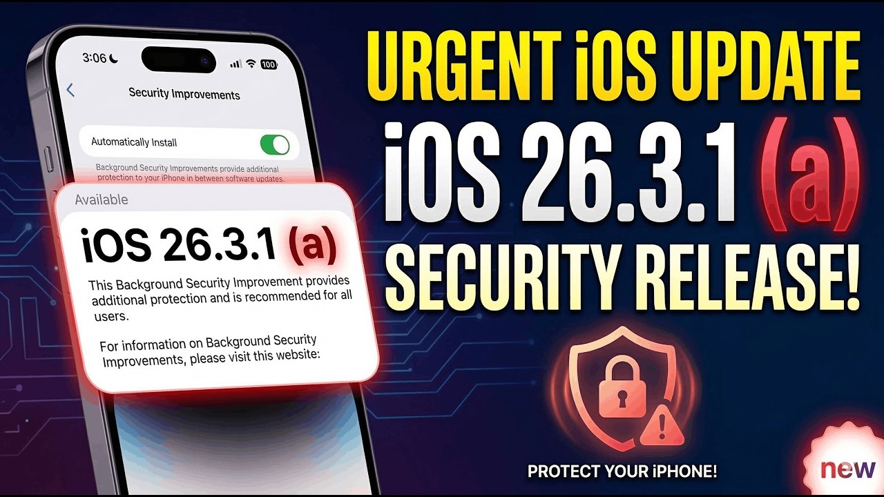 Компания Apple выпустила iOS 26.3.1 (a) — важное исправление безопасности!